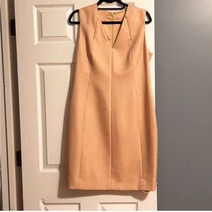 " New With Tags" Ladies Beige gold color ELIE TAHARI Dress